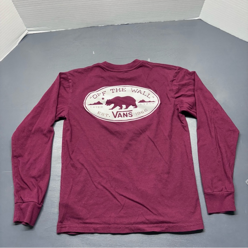 Vans Long Sleeve Graphic Tee Boys Sz Small
